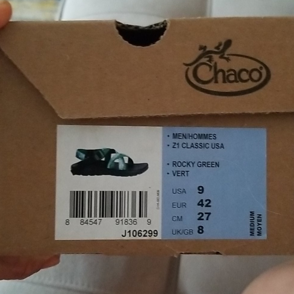 Men's Chaco Z/1 Rocky Mountain NP Sandals sz9